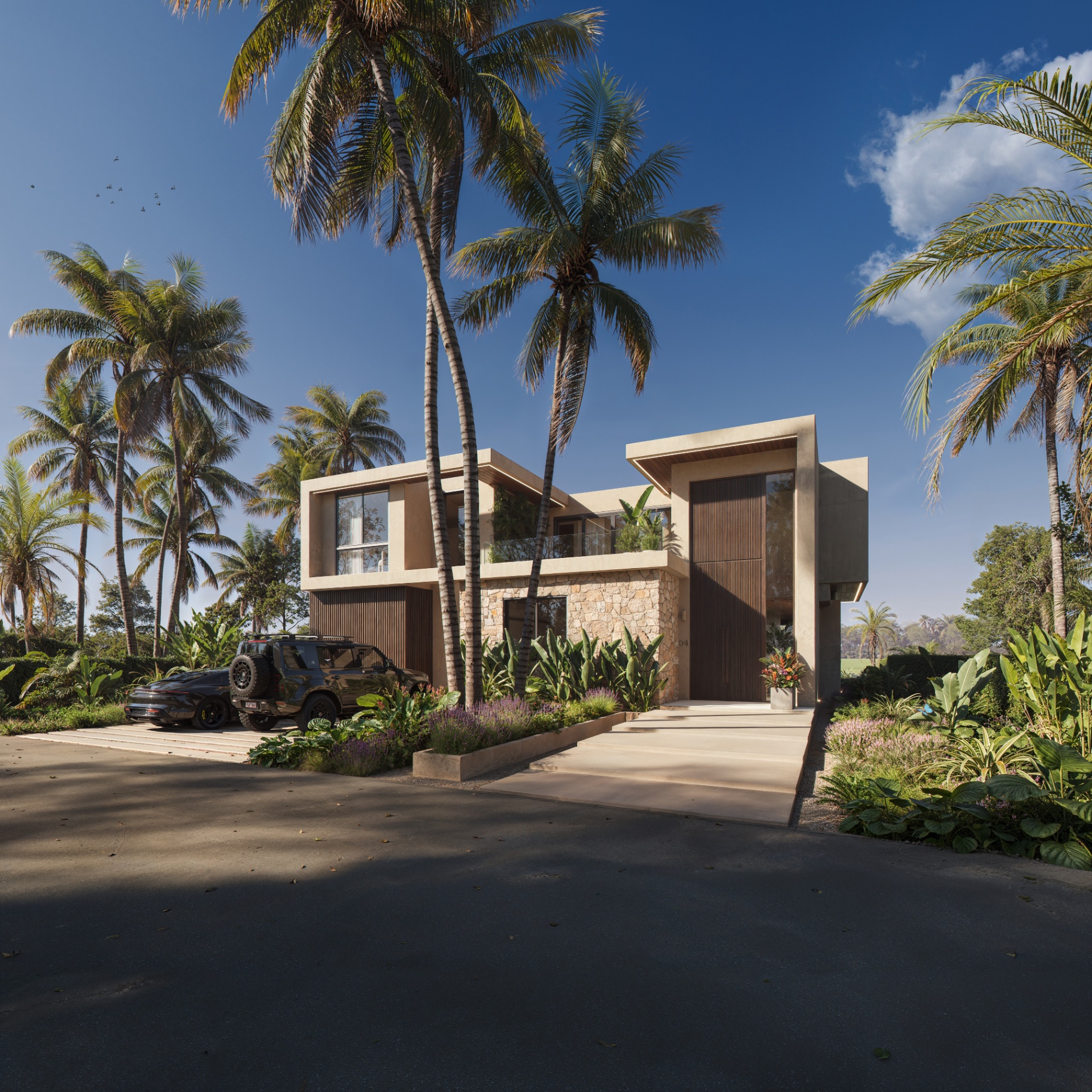 Villa Umai, Voorkant