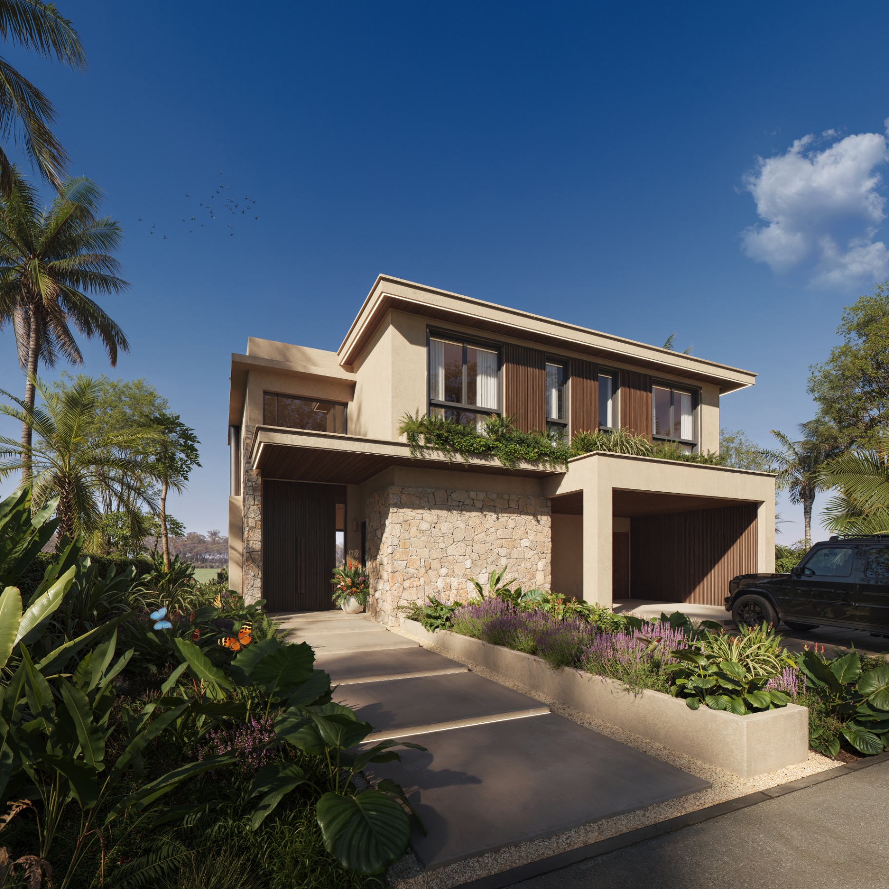 Villa Maya, Voorkant