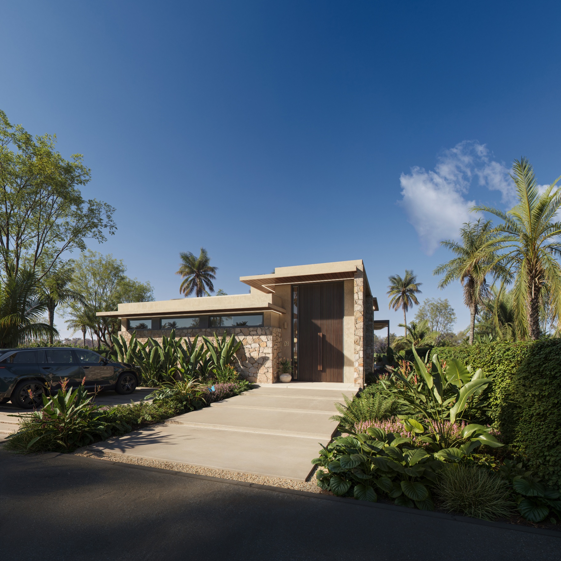 Villa Amira, Voorkant